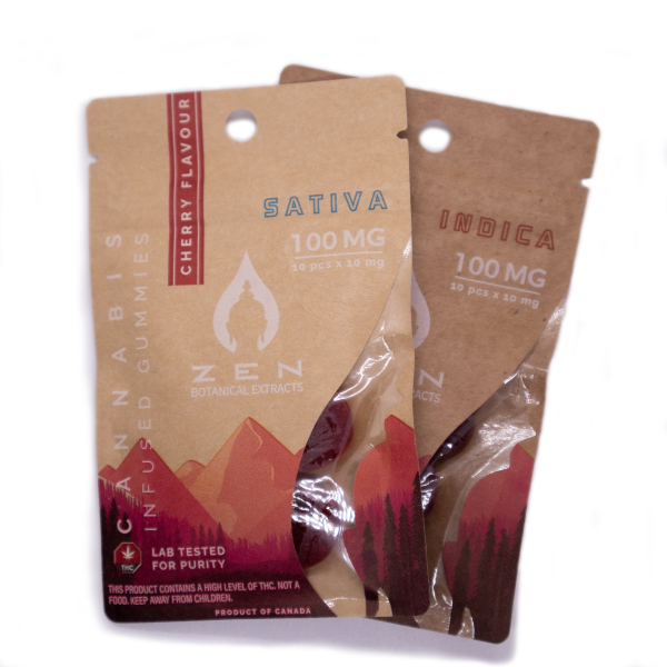 Zen 100mg THC Cherry Gummies