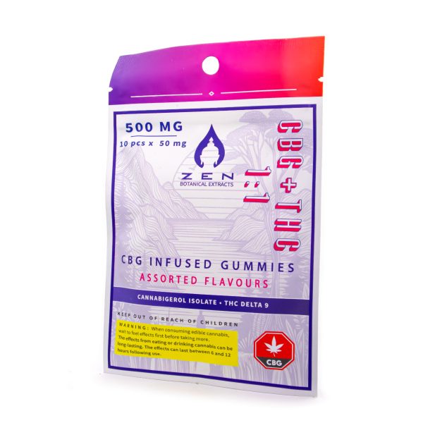 Zen 500mg CBG/THC Gummies